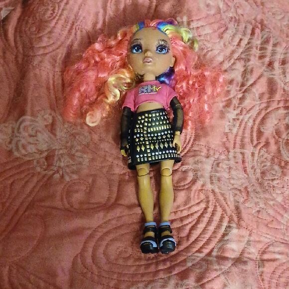 Rainbow Fashion Doll with Colorful Hair - Picture 1 of 4